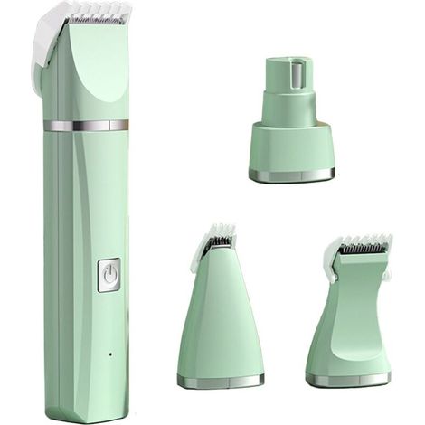 Pet Scissors, Ceramic Blades, Quiet, Cordless Clipper, Green