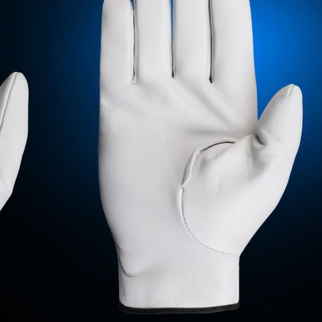Lederarbeitshandschuhe, abriebfest, geeignet für Gartenarbeit und alltägliche Aufgaben, XXL-Schutzhandschuhe, grau und weiß (1/2)