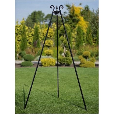 Le trépied "VIKING" en fer forgé noir 180 cm (1/4)