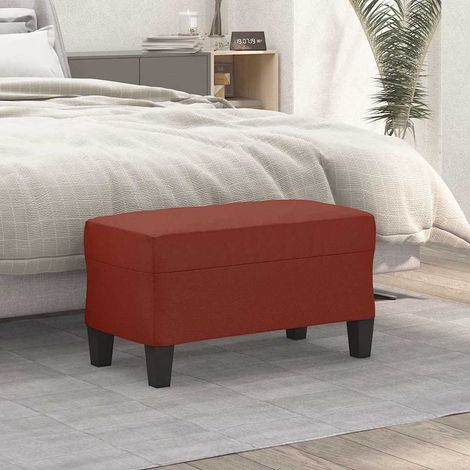 Banc - Banc de salon - Banc de table Rouge bordeaux 70x35x41 cm Similicuir BV866035 - BonneVie (1/5)