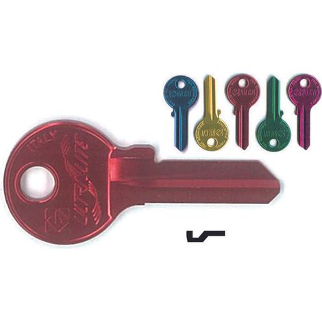 Chiavi per cilindri viro 5 spine piccole vi086u - vi086u ultralite 5 colori assortiti