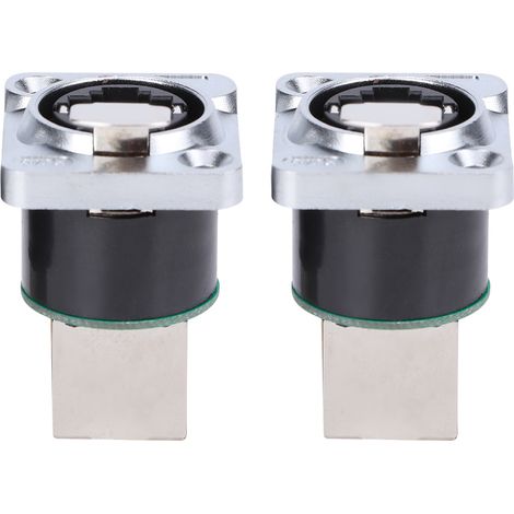 2 x RJ45-Winkelstecker mit flammhemmender Isolierung (YTRJ45-Flugzeugstecker) (1/5)