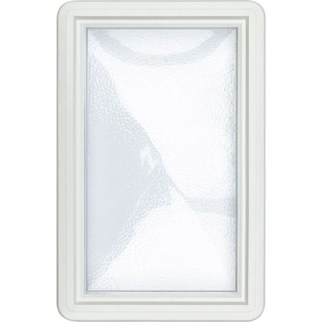 Hublot pour porte de garage coulissante 37 x 23.5 cm – Fixation par clipsage sans outil – Épaisseur 22 à 26 mm – Apport de lumière naturelle