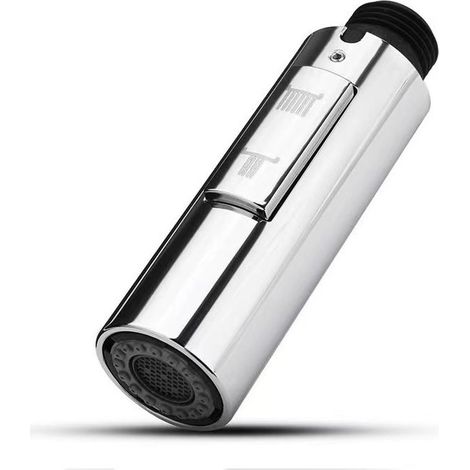 Embout Robinet Cuisine de Rechange DouchetteTête de Robinet Amovible Universelle G1/2 Acier Inoxydable SUS304(galvanoplastie)- (1/5)