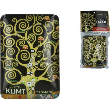 Imán para nevera con la pintura del árbol de Gustav Klimt, recuerdo de regalo (1/3)