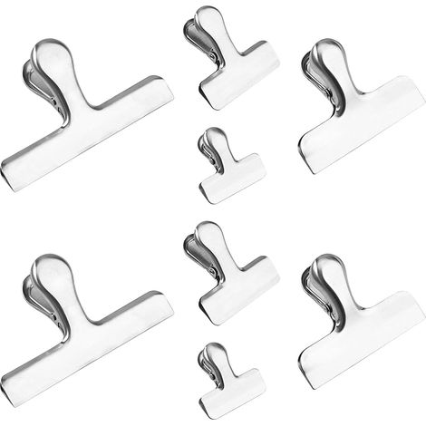 Uonlytech Lot de 8 clips fermeture hermétiques en acier (1/5)