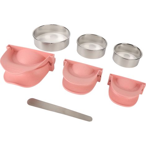 Lot de 3 moules à raviolis multifonctions, presse manuelle DIY pour pâte de raviolis, pratique et sécurisée (1/5)