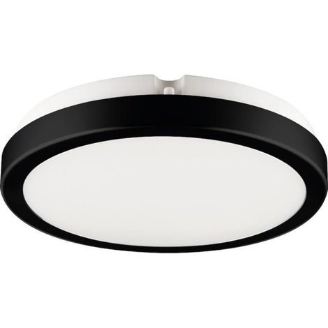 Plafonnier - 18 W - 4000 K - IP65 - IK08 - Pour Salle De Bain Et Extérieur - Noir - Unité (1/5)
