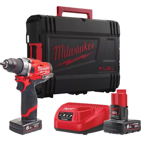 Milwaukee M12FPD-602X M12 FUEL Compact Percussion Drill With 2x 6.0Ah Batteries (1/5)