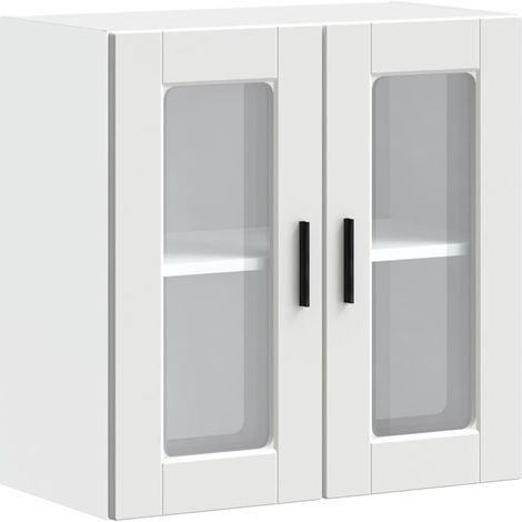 Maison Exclusive - Pensile da Cucina con Porta in Vetro Porto Bianco