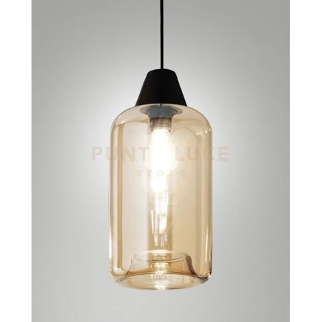EDISON 3491-50-125 VETRO AMBRA COMPLETO DI CAVO X KIT LUCI D.18X31CM