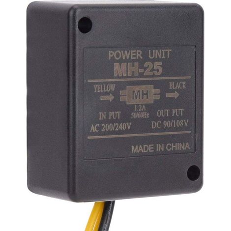 MH-25 Unité de Puissance de redresseur de Frein Moteur AC200V/240V Entrée DC90V/108V Sortie 1.2A 50Hz/60Hz Redresseur à Tube électronique