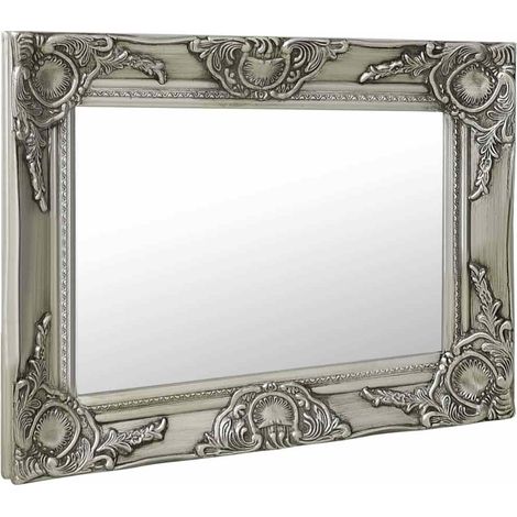 Maison Exclusive - Wandspiegel im Barock-Stil 50x40 cm Silbern (1/5)