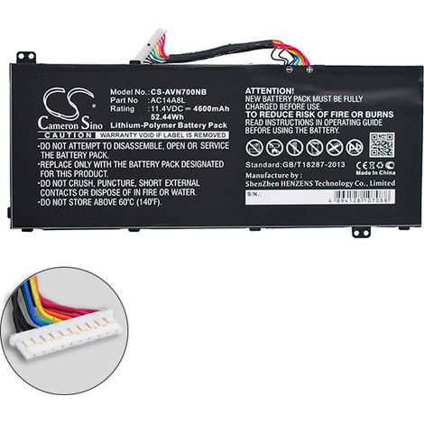 NX - Batterie ordinateur portable compatible Acer 11.4V 4600mAh - AC14A8LAC14A8