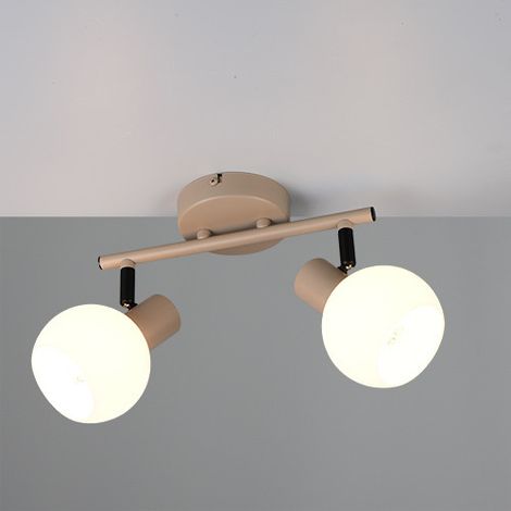 Reality Deckenstrahler Boba 2-flammig warm beige E14 Deckenlampen