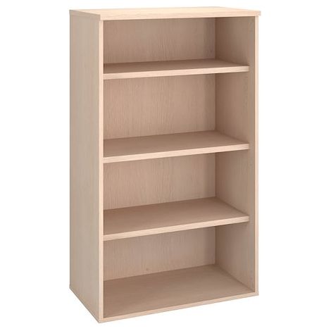 Bibliothèque mi-hauteur bois H 136 x L 80 cm chêne clair – Arch - Maxiburo (1/3)