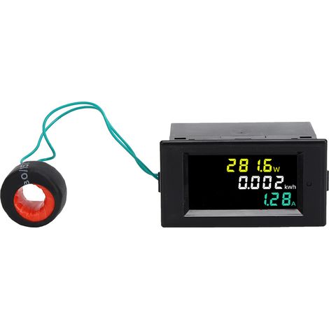 Compteur d'énergie numérique AC 380V, voltmètre ampèremètre multifonction haute précision, moniteur de puissance LED pour tableau électrique. (1/5)