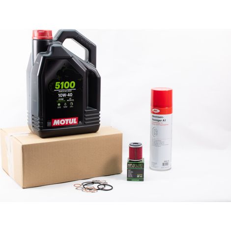 Kit Entretien Vidange Standard pour YAMAHA R 125 de 2022 à 2023 - MOTUL 5100 10W40 4L