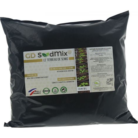 Seedmix - terreau de semis en sac de 5 litres - Guano Diffusion