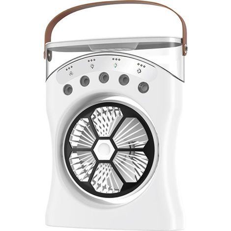 Desk Fan – Mist Humidifier – Desktop Air Cooler – With Night Light – Portable USB Fan (1/5)