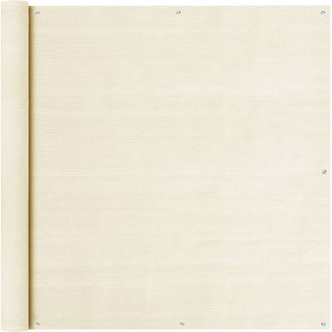 Balkon Sichtschutz Creme 120x500 cm HDPE