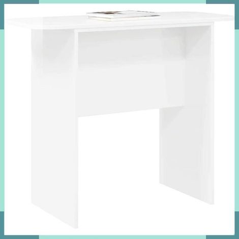 Table console - 891154 - Blanc brillant - Bois d'ingénierie - 93x40x75 cm (1/5)