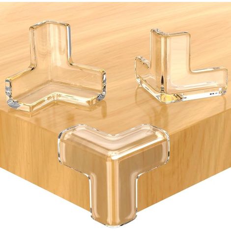 20 angolari a T per tavoli e mobili – angolari di sicurezza – fissaggio super resistente (3,2 x 3,2 x 3,2 cm) (1/5)