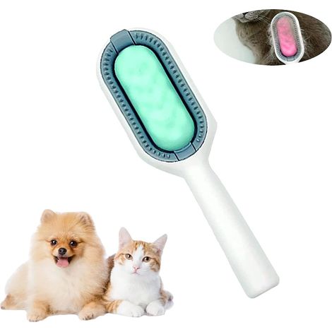 Brosse démêlante pour animaux de compagnie, peigne de nettoyage et d'épilation, brosse multifonctionnelle portable pour chiens et chats (1/5)