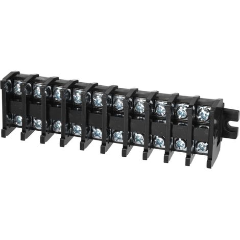 200 borniers, montage sur rail DIN, bornes combinées à clips en cuivre monocouche, 20 A 600 V (1/5)