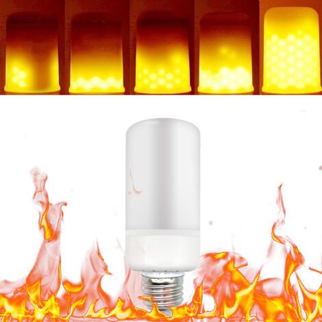 Tomshine LED flamme vacillante Effet Feu Ampoule d'eclairage 3 Modes E27 SMD2835 Decorative Lamp (1/4)