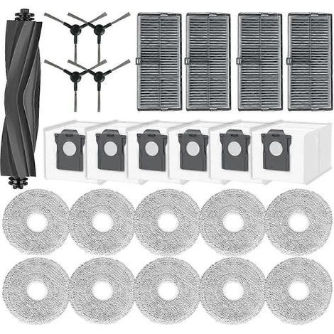 Accessoires pour aspirateur robot Dreame Mova E30 Ultra : brosse latérale principale, filtre HEPA, chiffon de nettoyage (1/5)