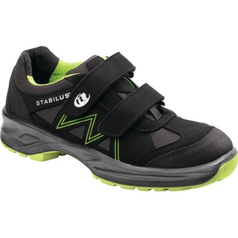 Sandalias de seguridad Ben Gr.47 Microfibra negra / verde S1 SRA ESD EN20345 Stabilus (1/4)