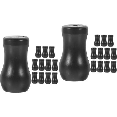 24pièces Accessoires De Cordon pour Rideaux Tirants  Noir pour Stores Et Rideaux Knobs Décoratifs à Installer Facilement (1/4)