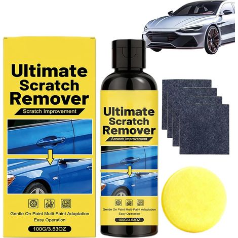Scratch Remover,Car Scratch Remover Kit,Efface Rayure Profonde Voiture,Efface Rayure Voiture Avec Eponge,Polish Voitures Modèle,Quick Repair Scratches,Pour Toutes Peintures (1PC) (1/5)