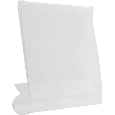 100 porte-étiquettes transparents en plastique pour étiquettes de prix de détail sur étagères grillagées (1/5)