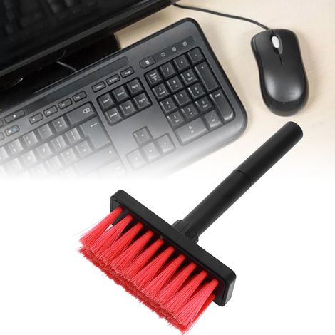 Ohrstöpsel-Reinigungsstift, Werkzeug zur Reinigung von Computerfugen, 5-in-1 multifunktionale Reinigungsbürste für Tastatur und Kopfhörer (schwarz und rot) (1/5)