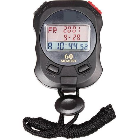 PC960 Trois Rangées 60 Canaux Compte À Rebours Chronomètre Minuterie Formation Étudiant Entraîneur Course Fitness Chronomètre (1/5)