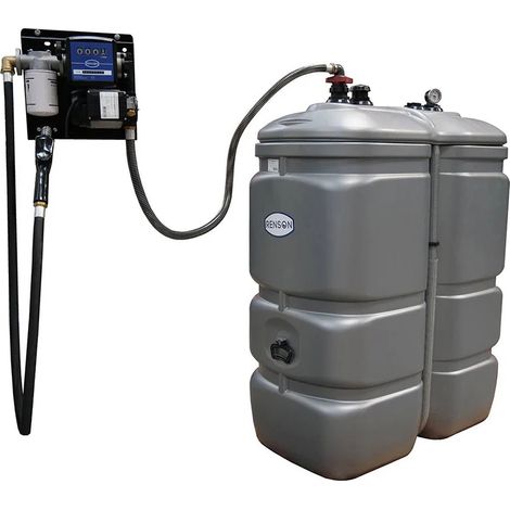 Renson – Cuve à fioul double parois 1000L – Réservoir en PEHD – Débit 50 L/min – Jauge graduée – Filtration à cartouche