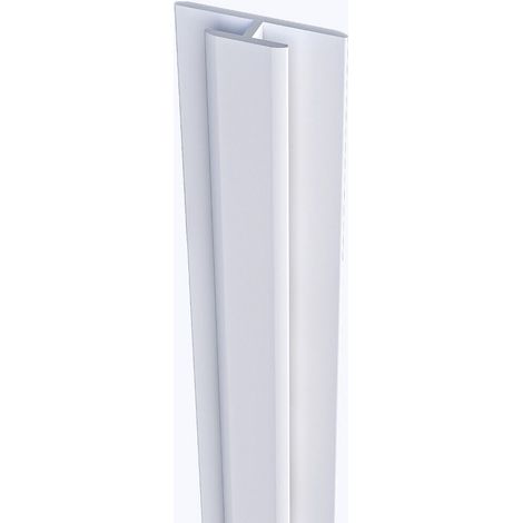 210cm H-Profil Aluminium Profil Verbindungsprofile für 3mm Aluverbundplatte Matt Weiß (1/3)