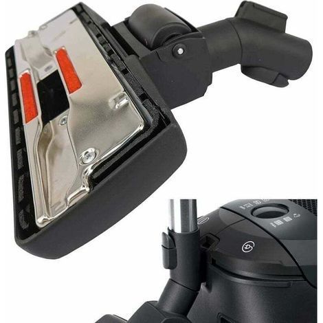 Brosse de rechange pour aspirateur Miele S 8340 EcoLine PowerLine, S1 S2 S4 S5 S6 S8, Class C1, Compact C1 C2, Complete C1 C2 C3, Swing H1 - avec dispositif de stationnement sous pression (1/3)
