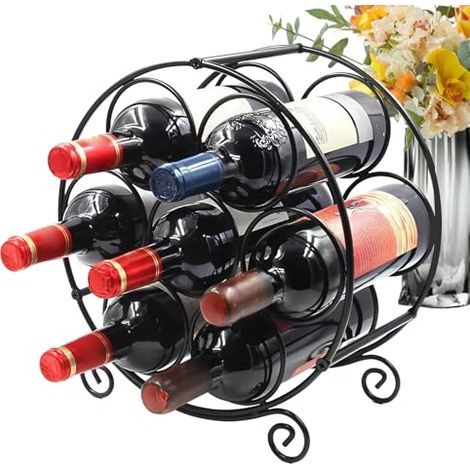 Porte-Bouteilles Support Métallique pour 7 Bouteilles (1/5)