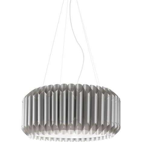 Lampadario Moderno Louise Polilux ® Argento E Metallo Cromo 3 Luci E27 (1/2)