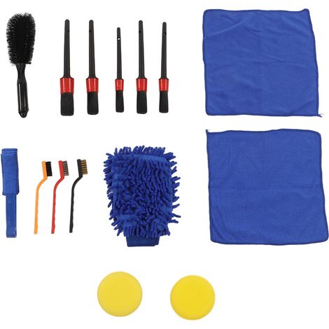 Professionelles Autoreinigungsset – Set mit 15 Detailbürsten für Felgen, Stoßstangen und Lüftungsschlitze (1/5)