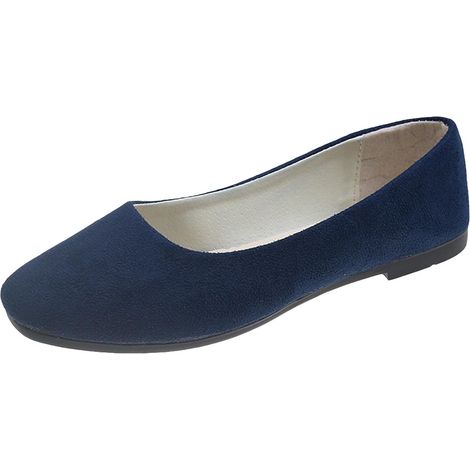 Zapatos planos cómodos para mujer y niña - Sandalias de tacón - Talla 8 (1/5)