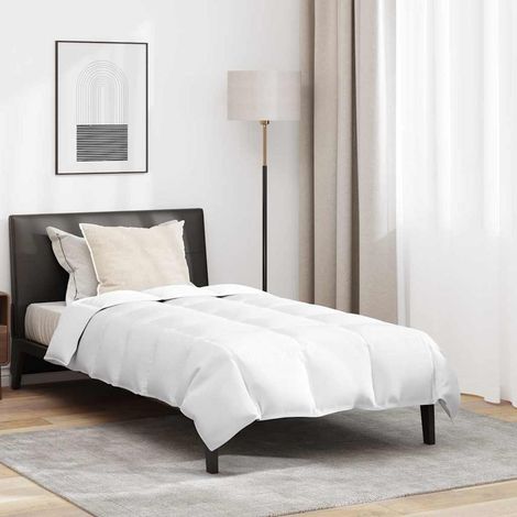 Sommerdecke mit Kissen 2 pcs Weiß Daunenfeder vidaXL