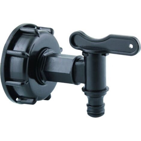 Raccord S60x6 avec Robinet et Embout pour raccord Rapide (1/3)