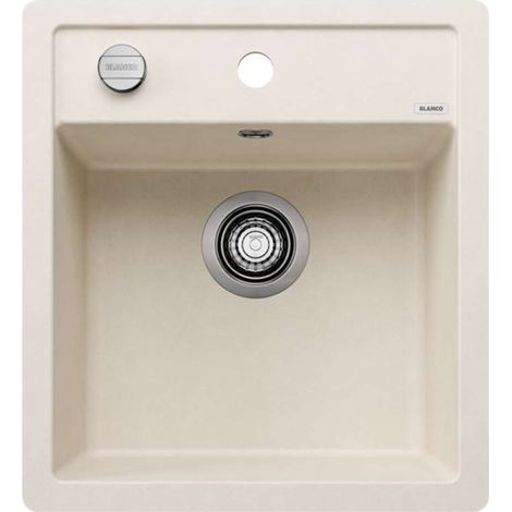 BLANCO Einbauspüle DALAGO 45-F Silgranit flächenbündig einbaubar Softweiß (1/2)
