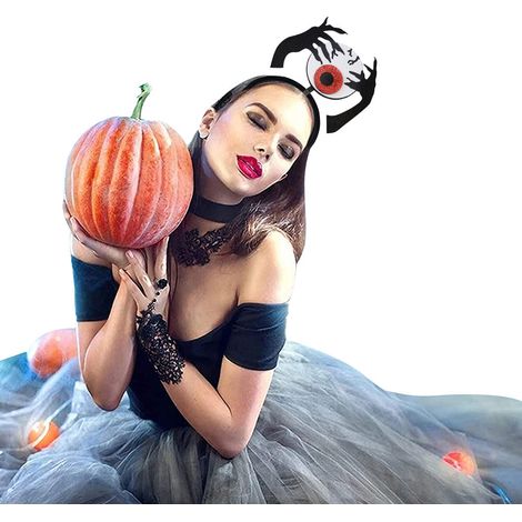 Serre-tête Halloween Décoratif Araignée Felt Crâne Œil Effrayant Accessoire Fête Horreur Costume Déguisement Lot (1/5)