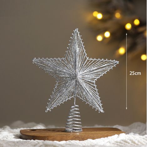 Poinsettia pour décoration de sapin de Noël style 2 (1/5)