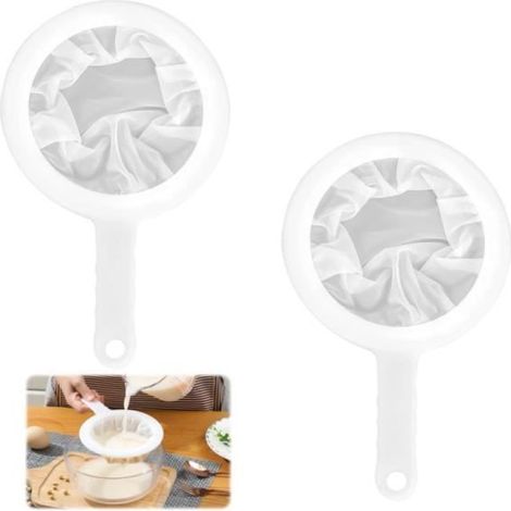 Tamis - Nylon - 2 Pièces - 200 et 400 Mesh - Transparent - Cuisine (1/4)